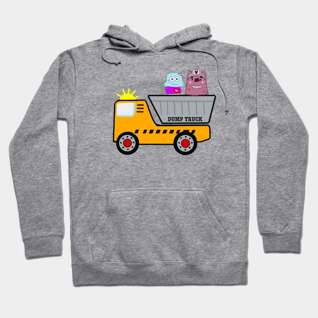 Shurkasons riding a truck Hoodie by Shurkason